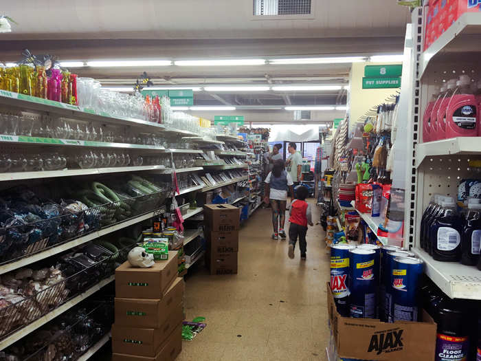 Almost every aisle in the store was equally as messy.