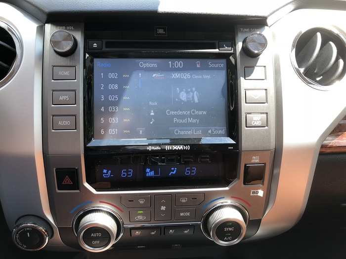 Infotainment. Well, it works fine: GPS navigation, Bluetooth connectivity, device integration, and satellite radio. The touchscreen interface is small and rather outdated, however — it