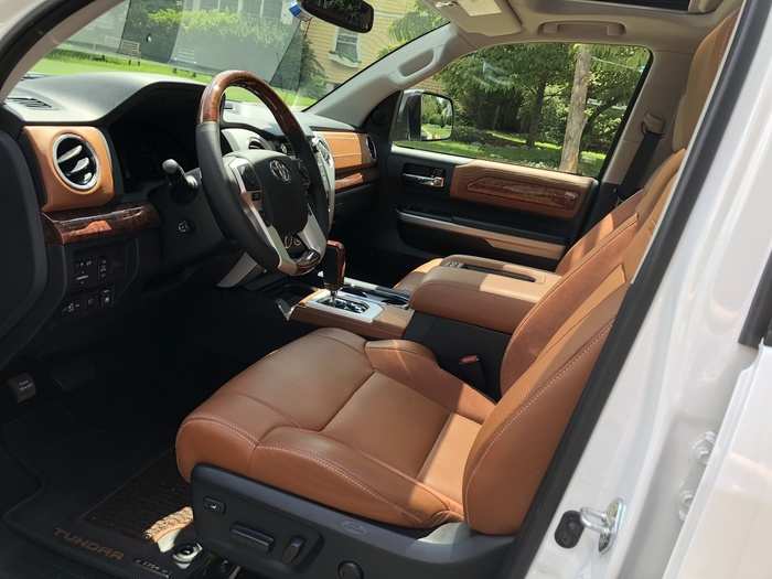 Roomy! Comfortable! The 1794 Tundra is a close second to the RAM 1500 for sheer interior bliss.