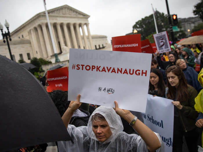 Hundreds of protesters demonstrated in congressional office buildings and outside of the Supreme Court building.