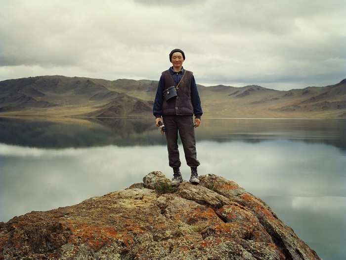 Lagrange met all kinds of people in his travels through Mongolia, like this herder  at Tolboo Lake in 2015.