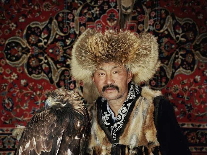 In 2015, Lagrange captured this portrait of hunter Kuantkhan Ologban in Western Mongolia. It is customary for Kazakhs, many of whom live in Mongolia, to use eagles for hunting.