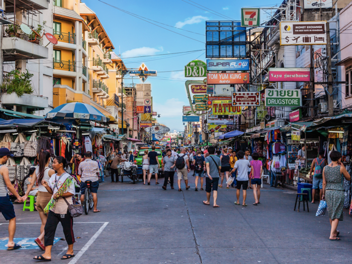 1. Bangkok, Thailand — 21.98 million international visitors.