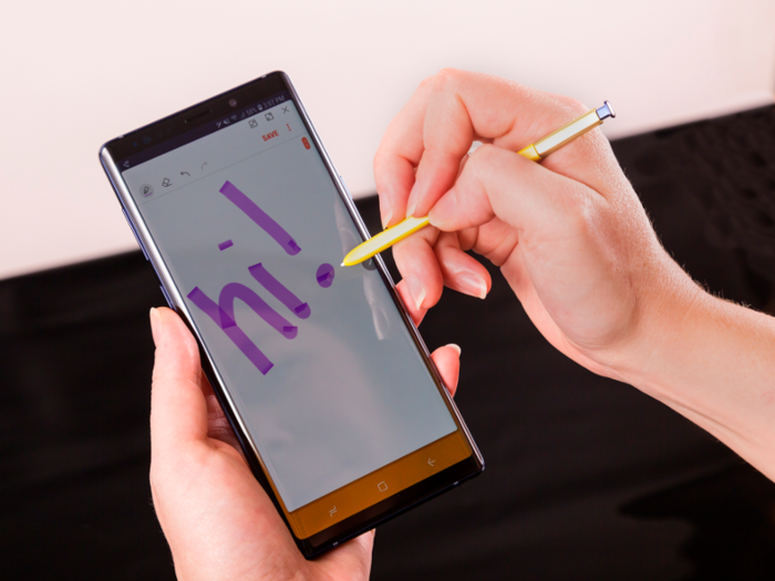 The Galaxy Note 9 has a leg up on the iPhone in a few crucial ways, like its built-in stylus called the S Pen.