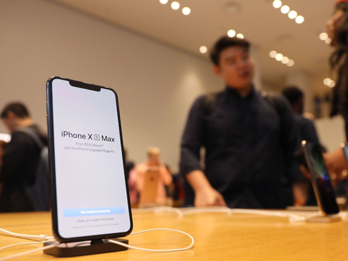 The iPhone XS Max runs iOS 12, the latest version of Apple