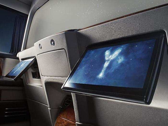 It also has a built-in Bespoke Rear Theatre Entertainment system, featuring two high definition 12-inch monitors.