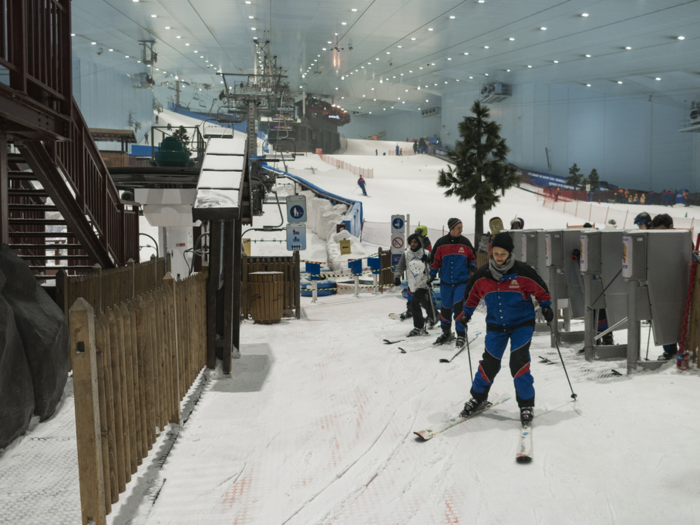 "Shopping mecca of the Middle East and haven for foreigners and expats. Where else can you ski inside a mall in 90 degree heat? But, guess what? The whole place is fake! Get a real life, go to a real mountain, and ski in real temperatures. You don