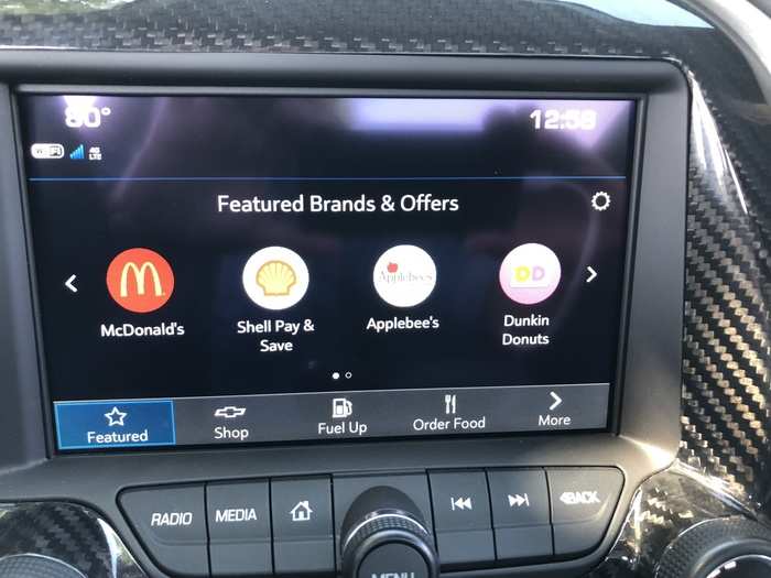 The system also features GM