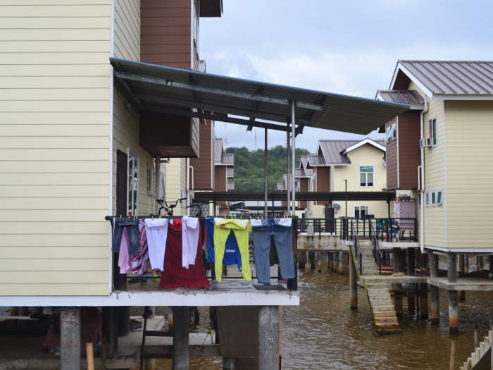 Some of the recently built houses evoke images of American suburbia.