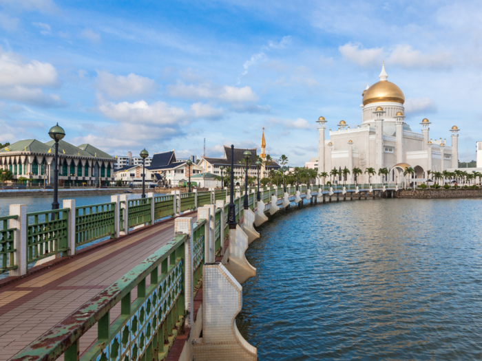 Its wealth is on full display in its capital city, Bandar Seri Begawan, where glittering mosques and extravagant architecture appear around every corner.