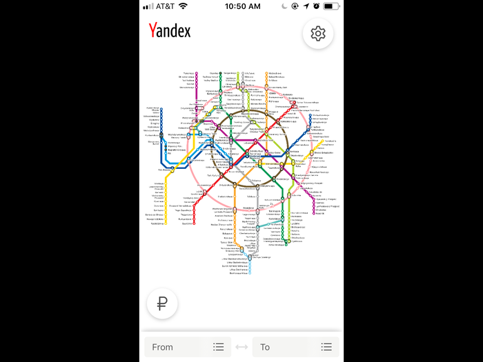 Russia: Yandex Metro (free)