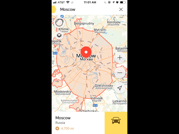 Russia: Yandex Maps (free)