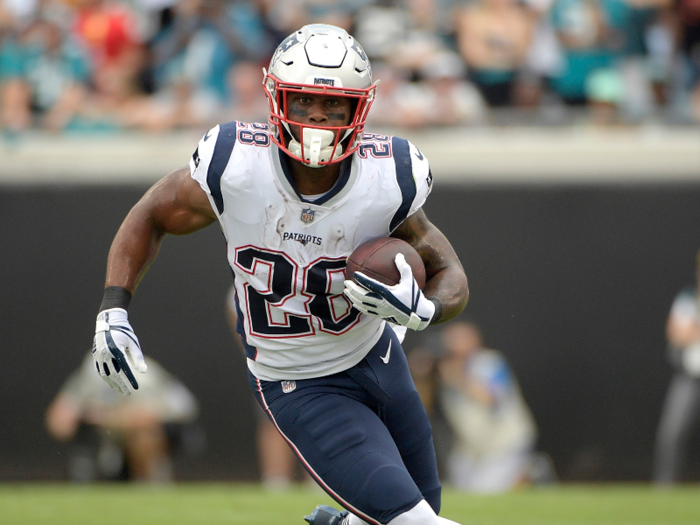 5. James White, RB, New England Patriots