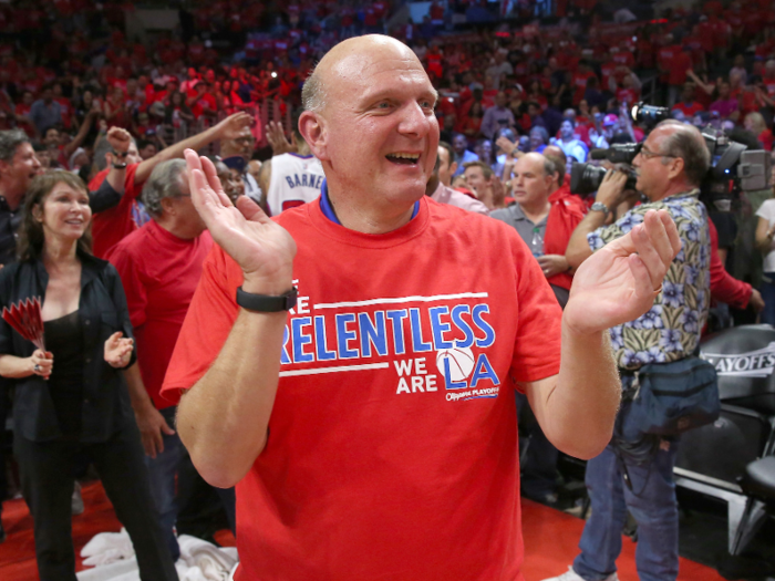 In 2014, Ballmer bought the Los Angeles Clippers for $2 billion.