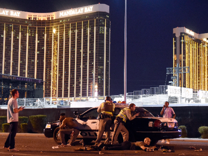 10:13 p.m.: Police outside realise where the shots are coming from.