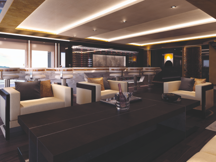 Apart from the stunning interior, the Illusion Plus is also the Monaco Yacht Show