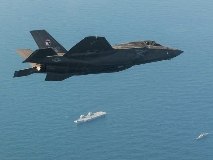 The F-35 landing and take off were "just Day One of a two-month, arduous testing process, which will continue again next year," Betton said. "The objective over the next two months is to establish the operating envelop for the F-35 to operate from HMS Queen Elizabeth and then build up our war-fighting capability."