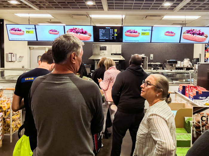 The veggie dogs are available at IKEA