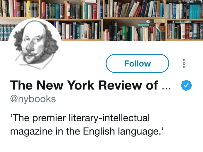 64. The New York Review of Books, which offers articles about literature and current affairs
