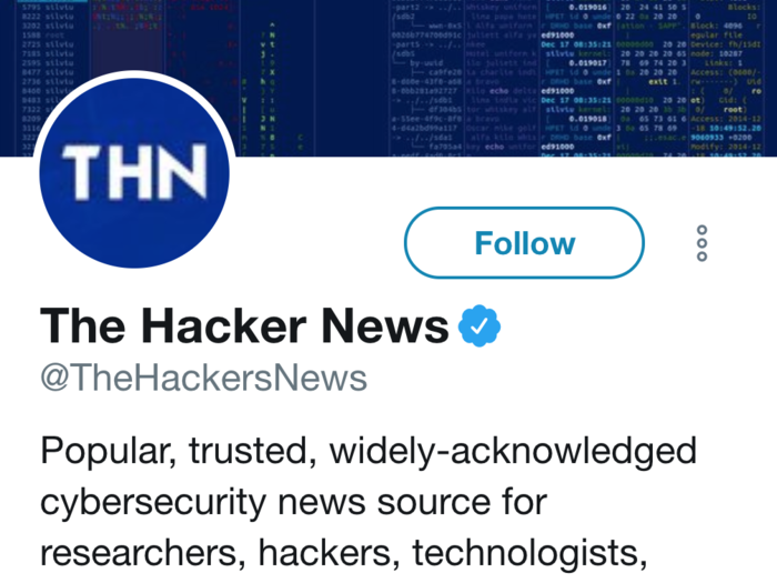 51. The Hacker News, the news website dedicated to cybersecurity and hacking
