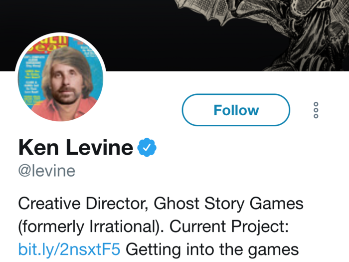11. Ken Levine, the game developer best known for his work on the "Bioshock" franchise