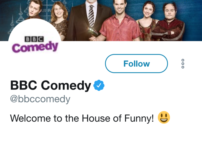 10. BBC Comedy, the British Broadcasting Corporation