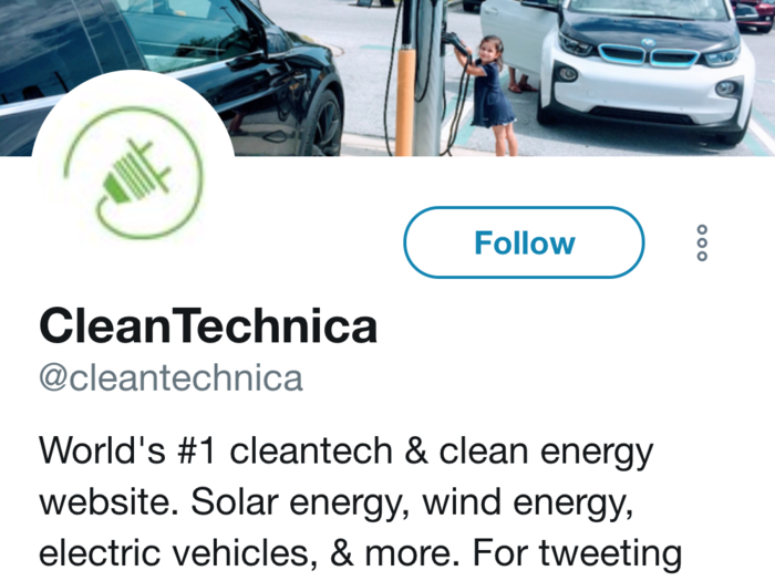 4. CleanTechnica, a website dedicated to developments in clean technology