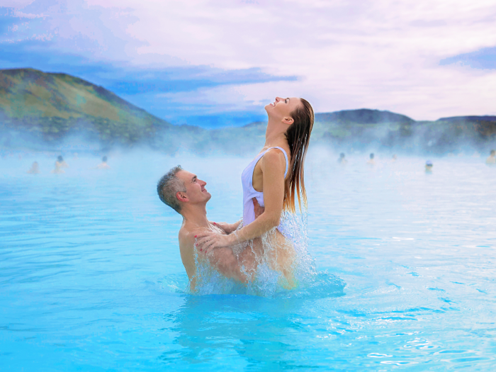 You might imagine your Blue Lagoon experience looking something like this ...