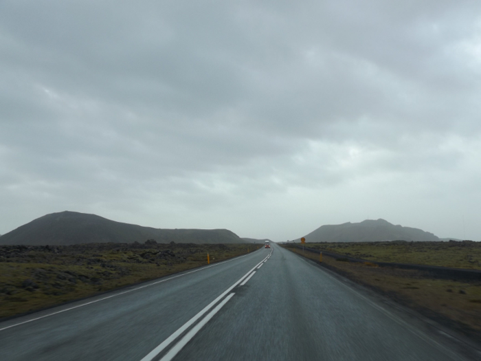 ... think again: the Blue Lagoon is located right off a highway.