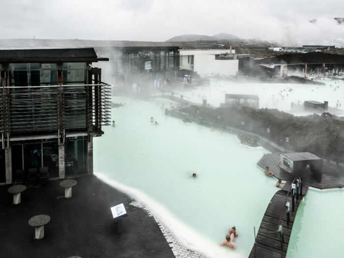 In some places, the water laps up almost right to the edge of the buildings.