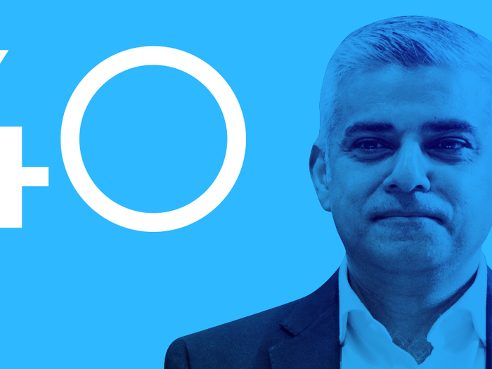 40. Sadiq Khan, the London mayor holding Uber to account