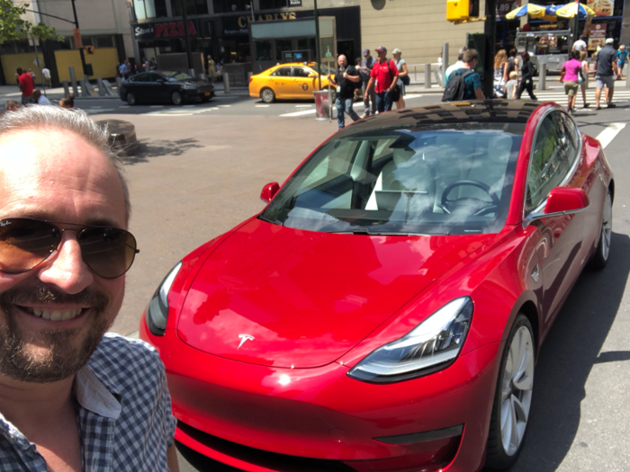 A bit later in 2018, the $78,000 all-wheel-drive Model 3 Performance appeared outside our offices. Note the luscious white interior! I was no longer sort of blown away — I was totally and completely blown away. What a car!