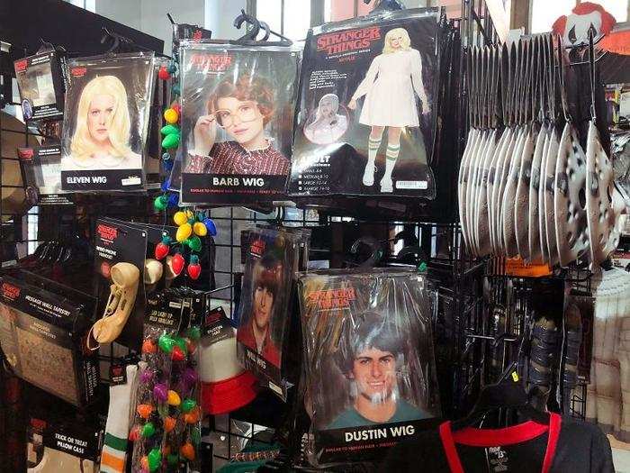 It also had a ton of costumes of characters from popular shows and movies, like "Stranger Things" ...