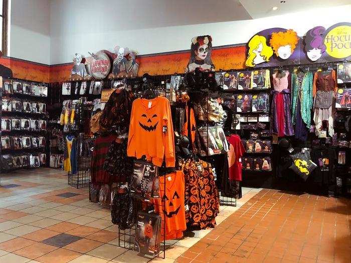 The store sells all sorts of costumes. At the front were more generic costumes like clowns, witches, and general Halloween-themed apparel. Springer told Business Insider that many costumes carry over year to year if they are not sold.