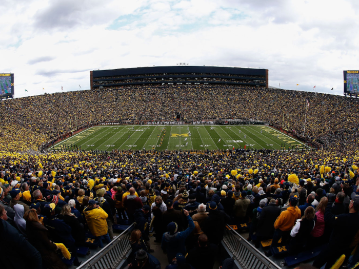 12. Michigan Stadium at the University of Michigan