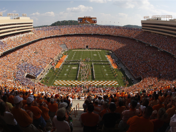 14. Neyland Stadium at the University of Tennessee