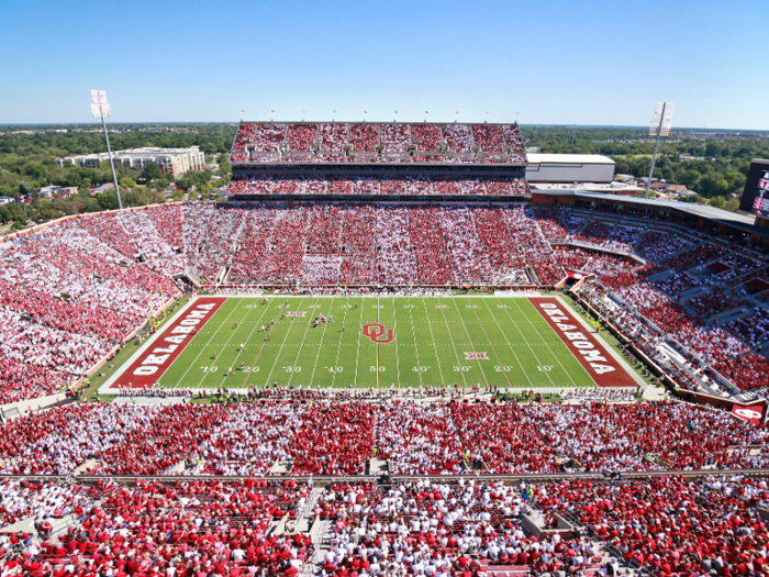 15. The Gaylord Family Oklahoma Memorial Stadium at the University of Oklahoma