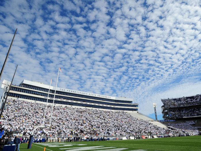 18. Beaver Stadium at Penn State University