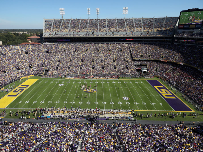 19. Tiger Stadium at Louisiana State University