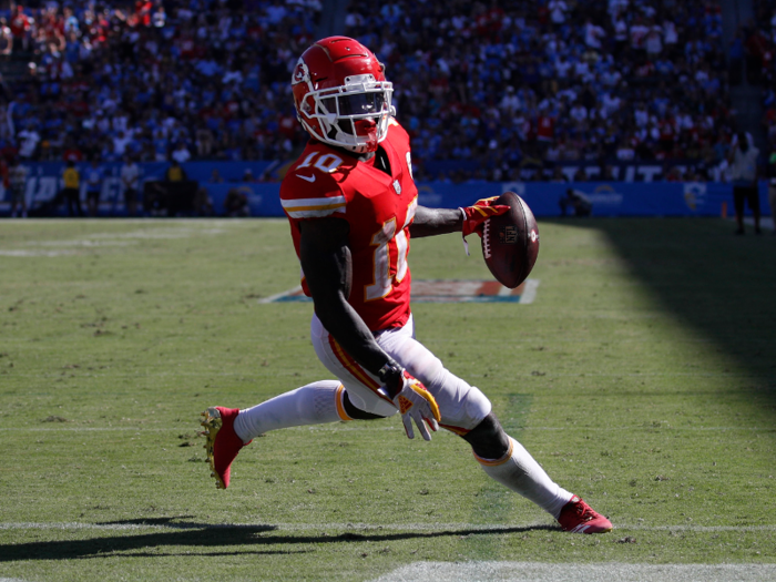 14. Tyreek Hill — WR, Kansas City Chiefs