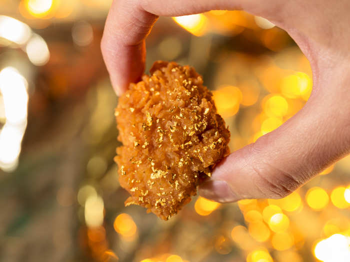 And yes — the $5 fast-food fried chicken contains real gold.