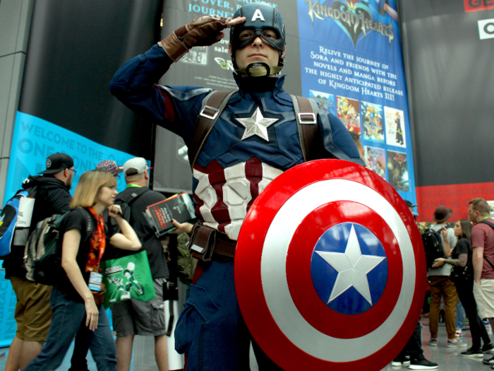 The shield and the helmet are from a Chinese brand, Fox said. In total, the cosplay cost him about $900.