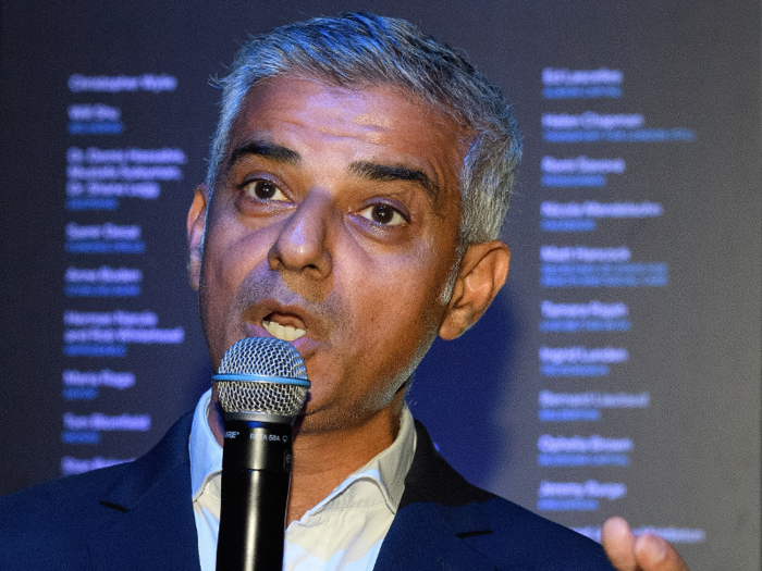 London Mayor Sadiq Khan came 40th on the list, and gave a speech.