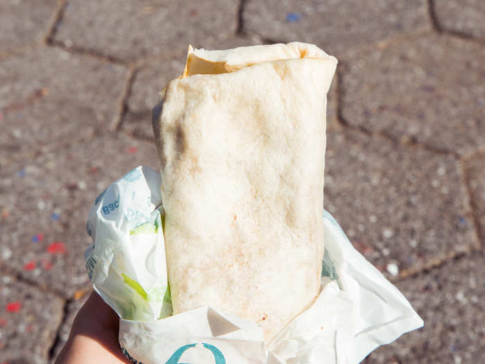 6. Bean Burrito: To make the bean burrito vegan, Taco Bell recommends on its website to order it Fresco, which replaces all dairy with pico de gallo.