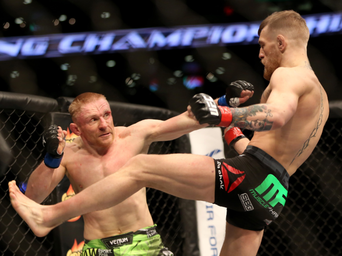 McGregor fought Dennis Siver on January 8, 2015 and knocked him out in the second round.