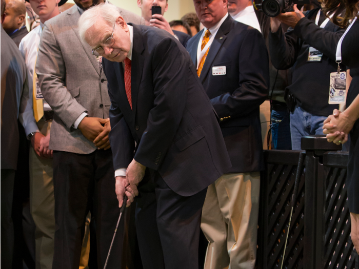 Buffett also likes to hit the green for some golf — but he doesn