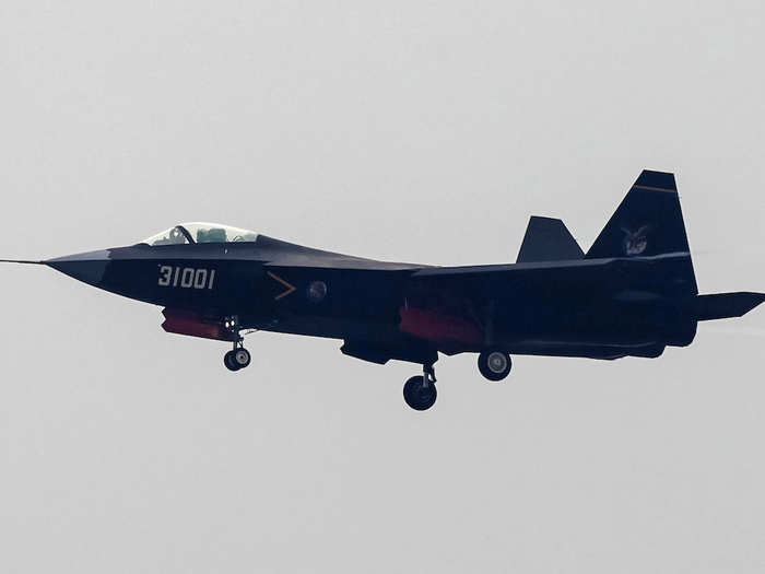 The J-31 is a twin-engine aircraft, and the F-35 is a single engine aircraft.