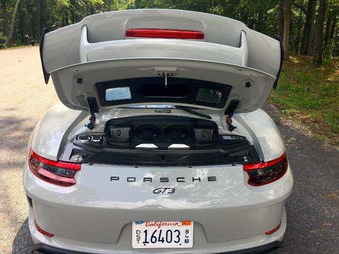 At the very back of the GT3 is the latest version of Porsche