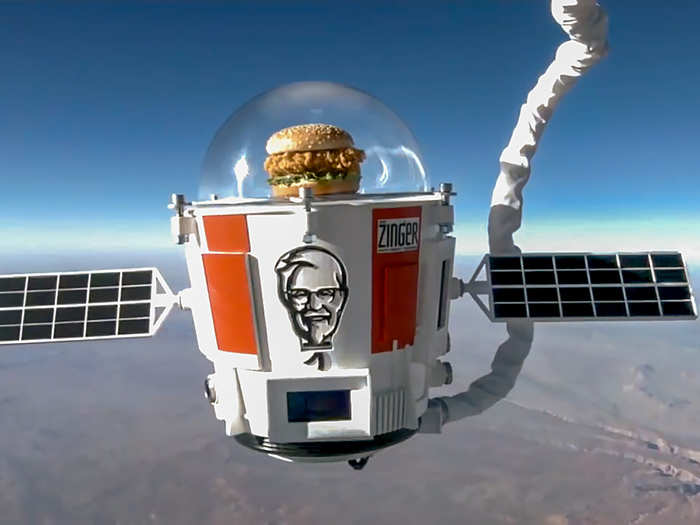 World View recently made headlines for launching a mission for KFC. The food brand had a spicy Zinger chicken "space" sandwich sent up inside a pressurized capsule that resembled a bucket of chicken.