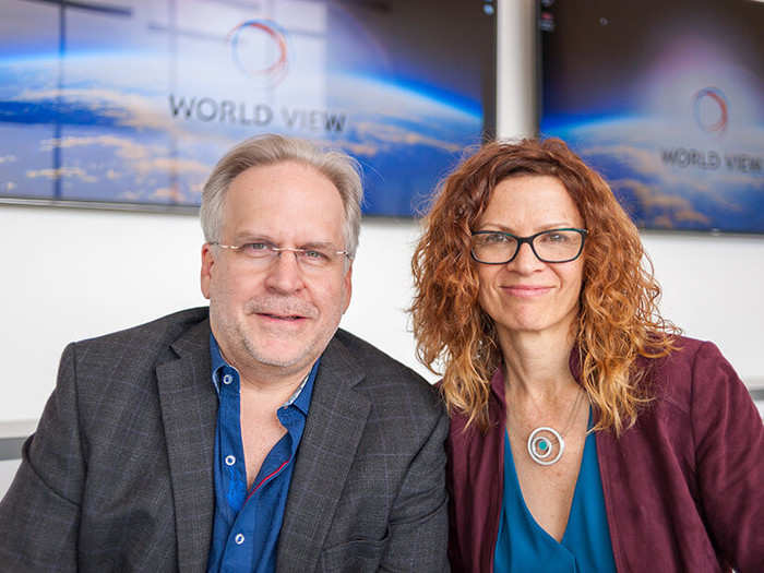 Taber MacCallum and Jane Poynter are a married couple who co-founded World View in 2012 with a planetary scientist and a NASA astronaut.